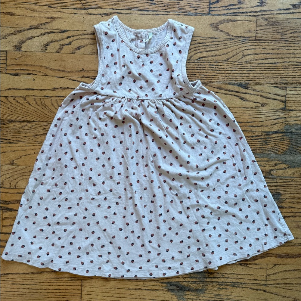 Rylee + Cru Sleeveless Cream Dress with Brown Dots